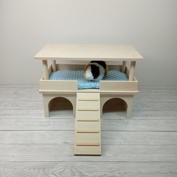 Wooden guinea pig house, wood hedgehog house, guinea pig cage accessories, chinchilla cage accessories, wood chinchilla house