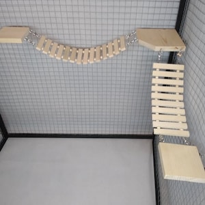 Chinchilla bridge, rat cage accessories wood, rat ladder, chinchilla cage accessories, ferret cage accessories.