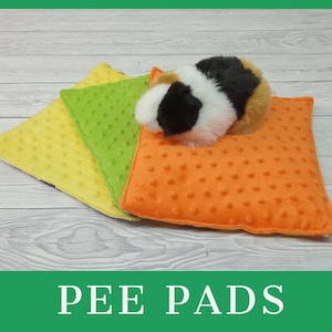 Guinea pig and small animal fleece pee pads 25cmx25cm (10&quot;x10&quot;)