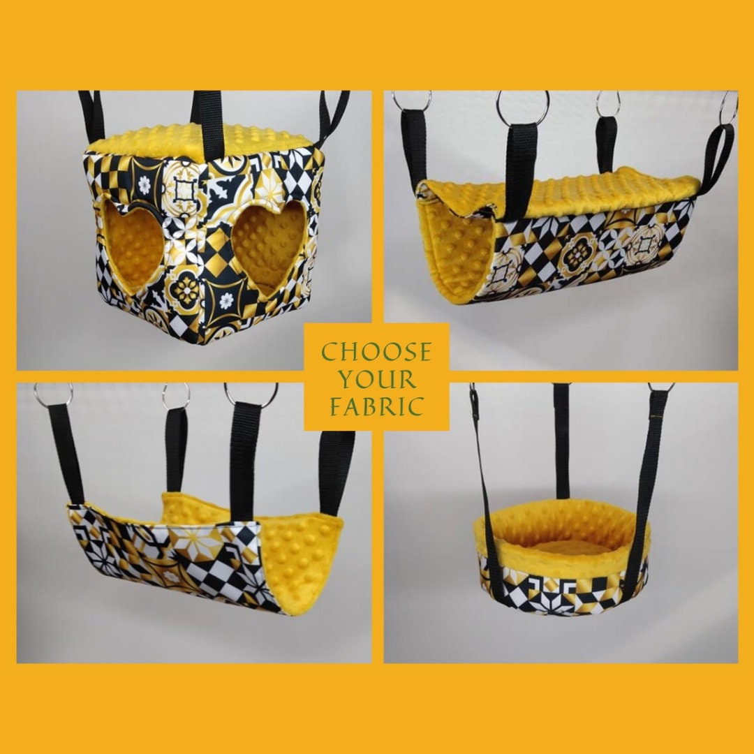 ラット、フェレット、チンチラ用の快適な4点ハンモックセット