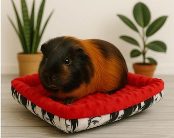 Guinea pig bed, guinea pig pillow, pet bed, flecce bed for guinea pig, mini rabbit, rat, ferret and other small animals