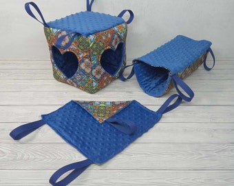 Ferret Activity Set 3 Piece – Hideout, Tunnel & Hammock for Play
