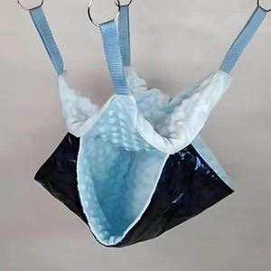 Double honeycomb hammock for small pets: Rats, Chinchillas, Ferrets, Sugar Gliders - Cozy hideout accessory
