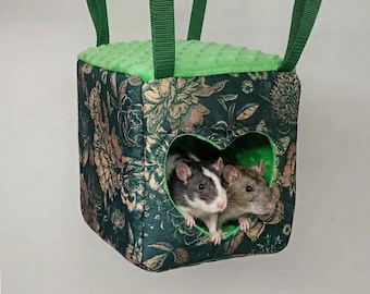Rat Cube-hangmat – Gezellig fleecehangbed voor ratten, kooihangmat