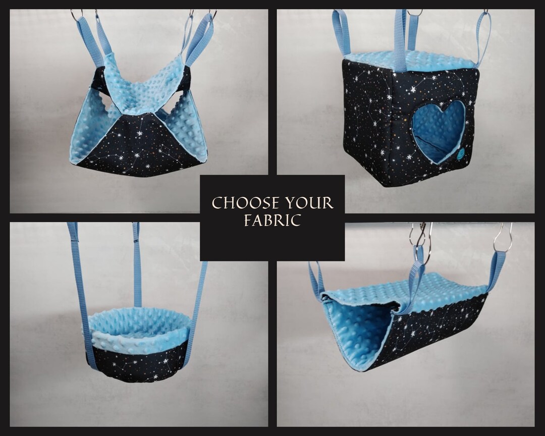 4 Piece Rat Hammock Set Ferret Hammock Set Chinchilla Etsy