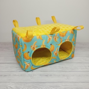 Guinea pig hanging hide, chinchilla house, guinea pig cage accessories, rat cage accessories, guinea pig house, ferret cage accessories