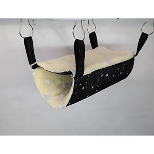 Cozy Tunnel Hammock for Rats, Ferrets, Guinea Pigs & Chinchillas – Handmade Small Pet Bed, Hideout and Cage Swing Toy