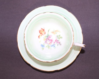 Vingate Royal Grafton Fine Bone China Teacup and Saucer Set, Chinese Teaset Gift for Mom, English Teaset Gift for Her