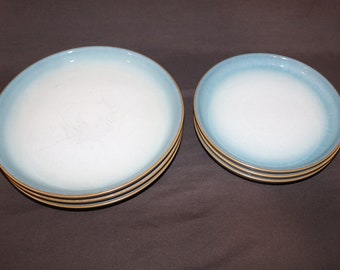 Denby-Langley Azure Haze Dinner Plate, Salad Plate