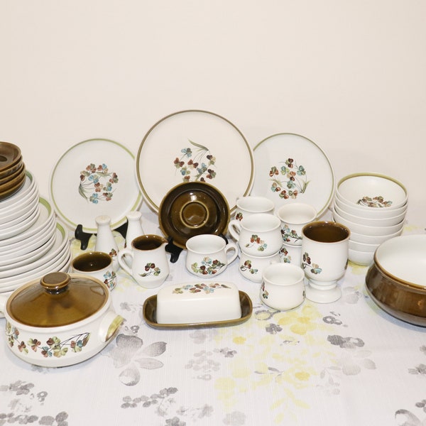 Denby Shamrock | Dinner Plate | Salad Plate | Bread and Butter Plate | Cup and Soucer Set | China Wine | Coupe Cereal Bowl