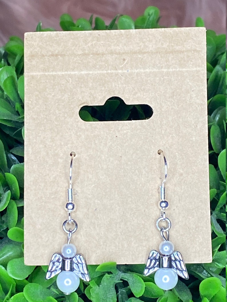Gift for Teen Girl Aesthetic Earrings Gift for Girls Nickel Free Angel Dangle Earrings Hypoallergenic Angel Earrings Angel Wings