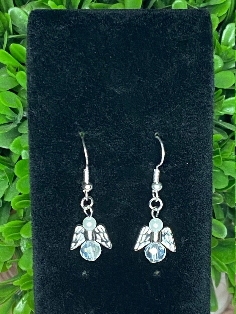 Gift for Teen Girl Aesthetic Earrings Gift for Girls Nickel Free Angel Dangle Earrings Hypoallergenic Angel Earrings Angel Wings