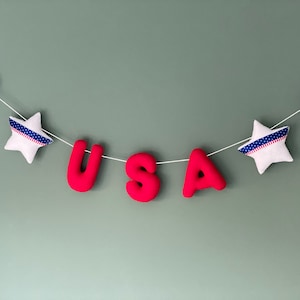 Independence Day | 4th of July Garland | Patriotic Garland | 4th of July Decor | Veterans Day | American flag | USA