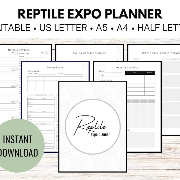 Reptile Planner, Reptile Conference Journal, Exotic Pet Expo Purchase Guide, New Pet Purchase Guide