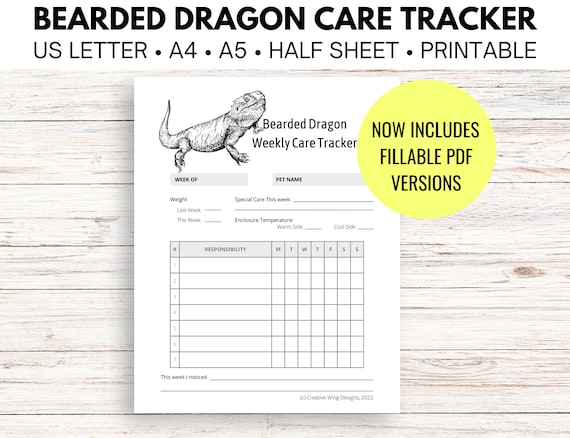 Bearded Dragon Care Sheet: Food, Habitat & Health