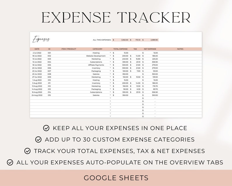 Small Business Bookkeeping Template Business Bookkeeping - Etsy