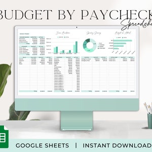 Budget by Paycheck Spreadsheet Paycheck Budget Template Google Sheets Budget Tracker Bi-weekly Budget Template Income and Expense Tracker