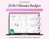 Annual Budget Spreadsheet Google Sheets Budget Template Monthly Weekly Biweekly Paycheck Budget Planner Bill Calendar Debt Payoff Tracker