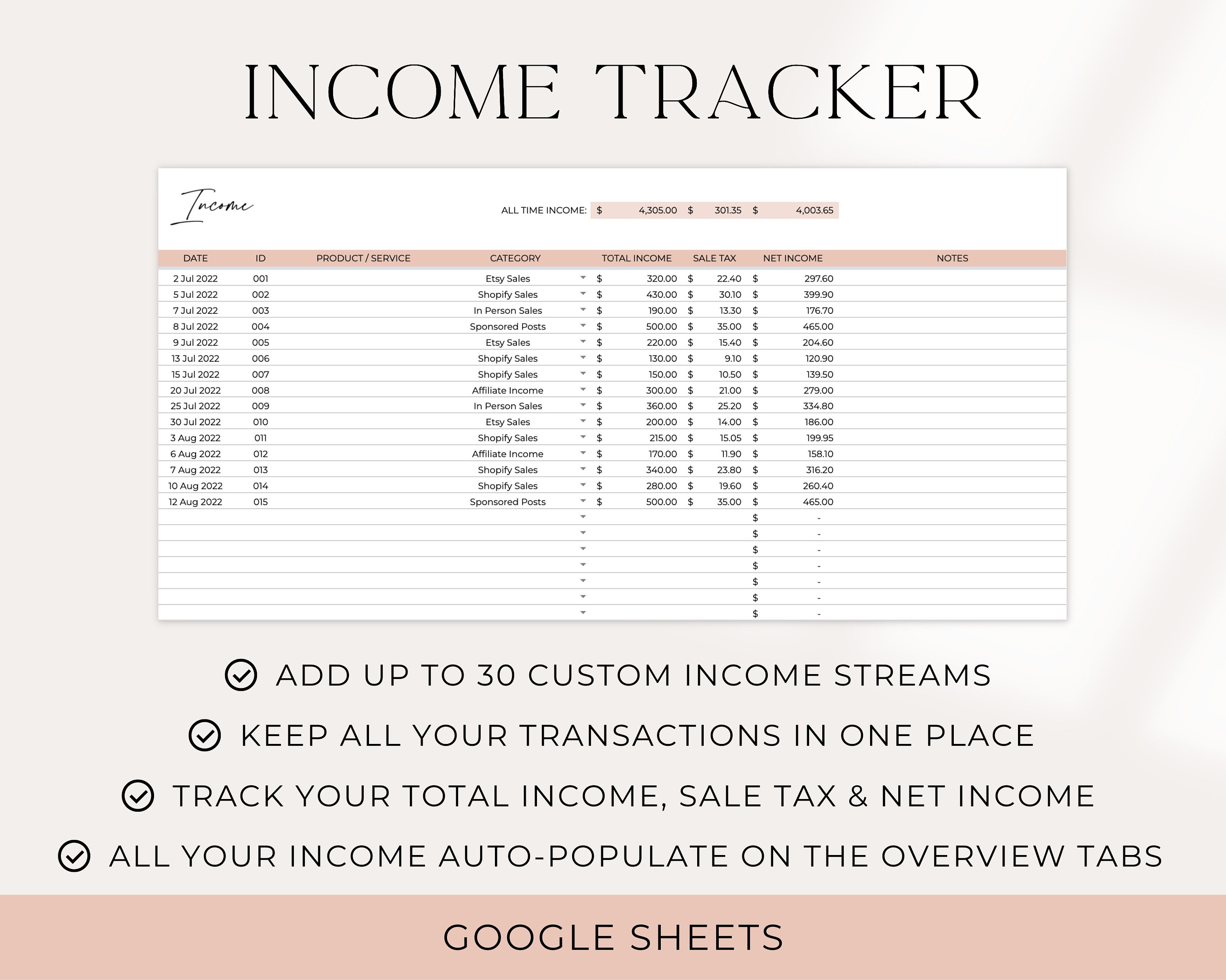 Small Business Bookkeeping Template Business Bookkeeping - Etsy