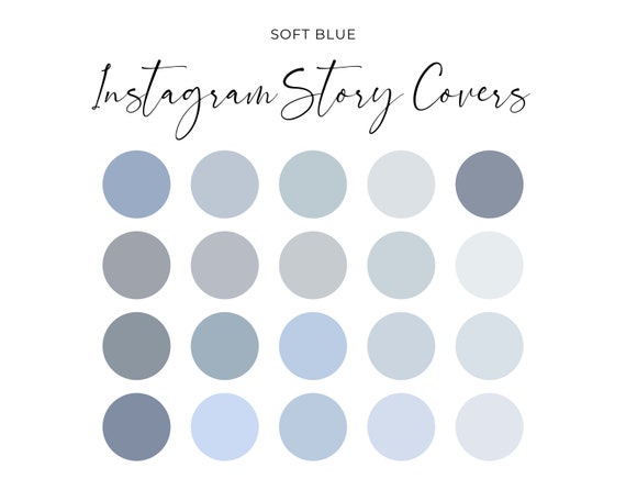 20 Solid Color Instagram Highlight Covers Light Blue Covers - Etsy Canada