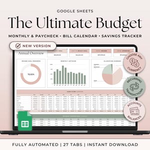 Ultieme spreadsheet voor jaarbegroting Google Spreadsheets-begrotingssjabloon Maandelijks uitgaven bijhouden