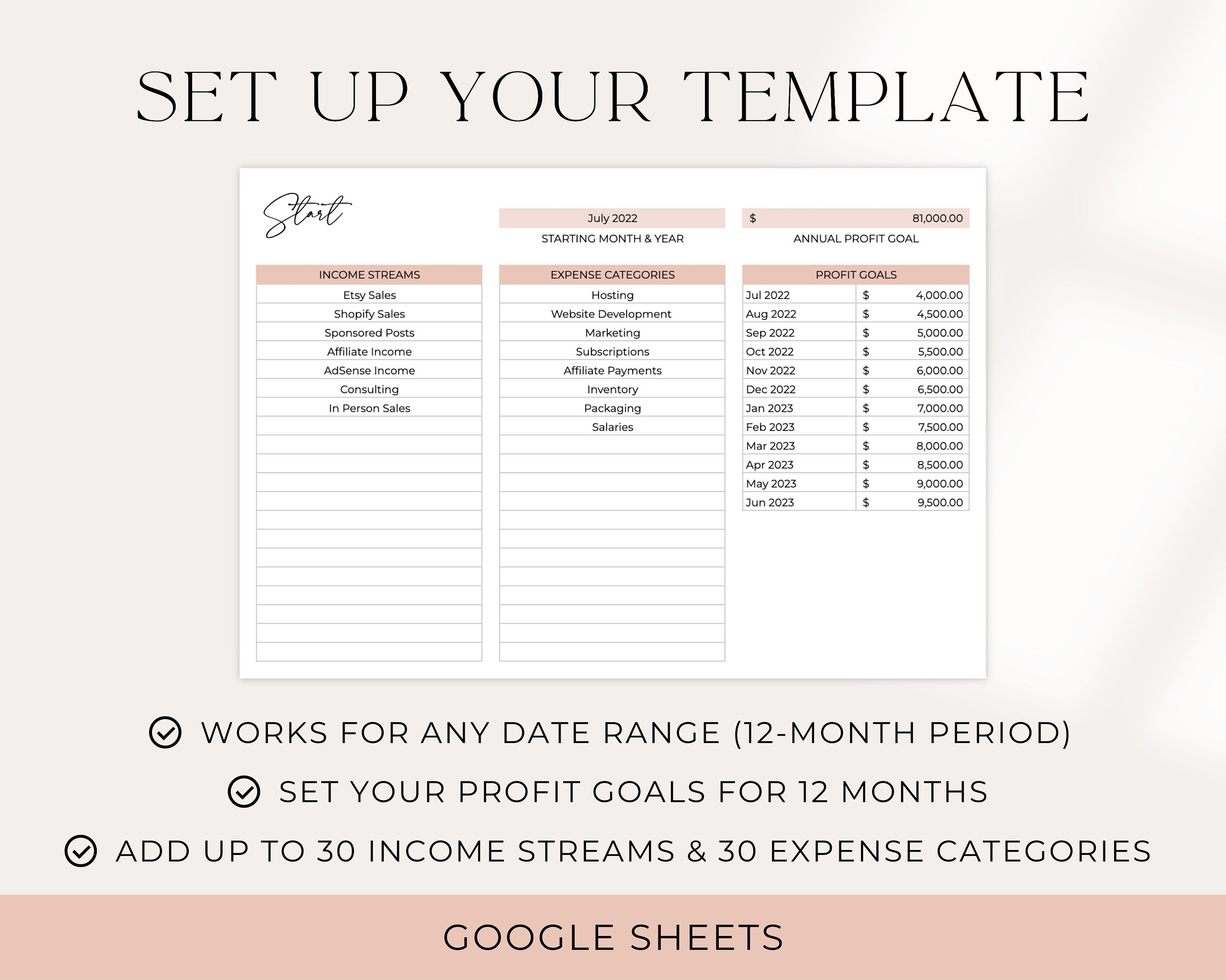 Small Business Bookkeeping Template Business Bookkeeping - Etsy