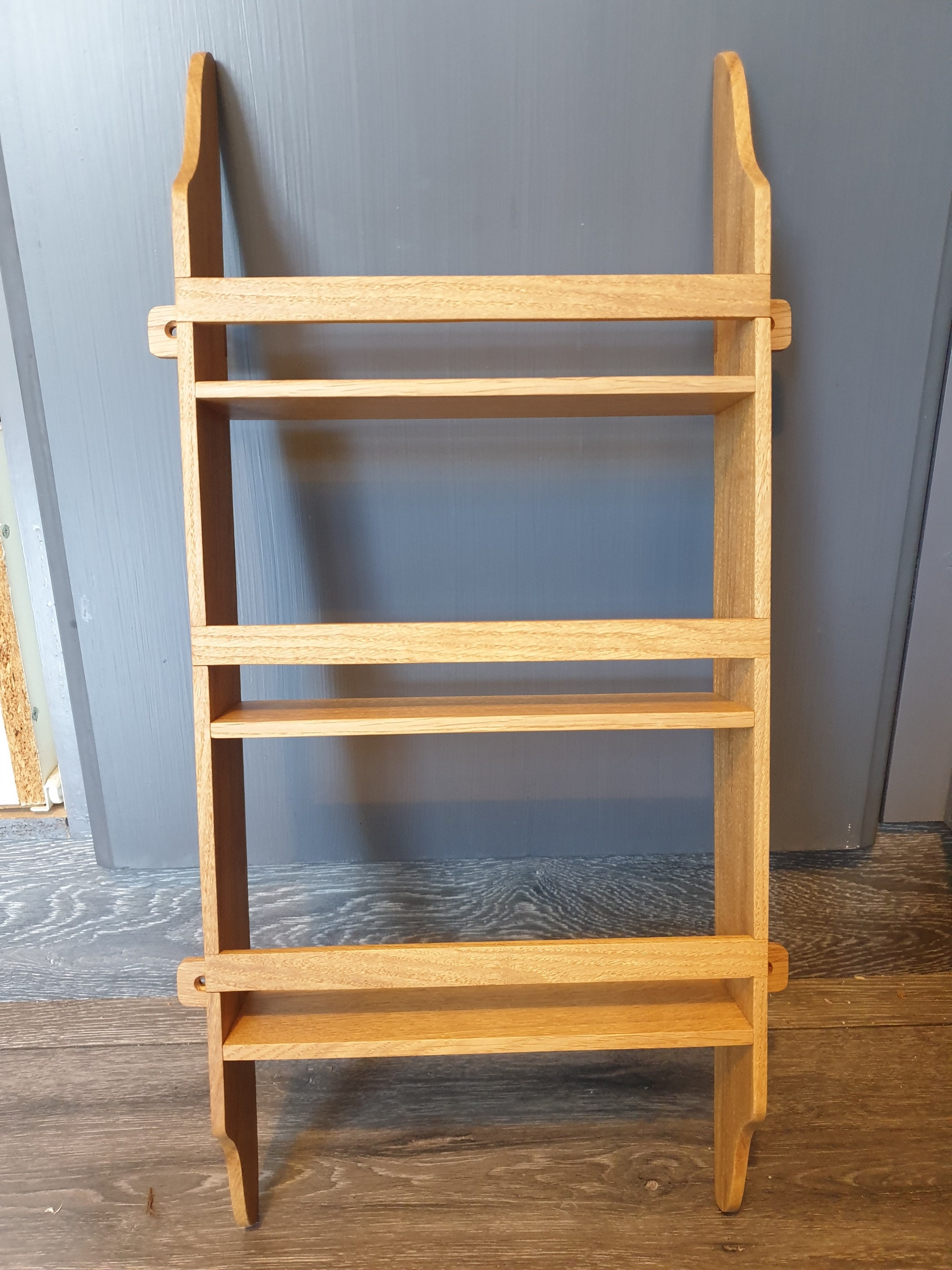 Handmade Oak Larder 3 and 4 Shelf Spice Rack 25 and 30 Cm Wide Etsy UK