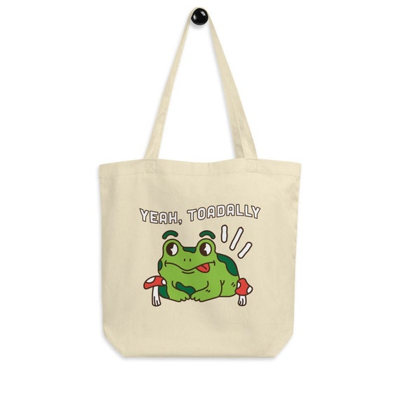 Toad Bag, Novelty Yassified Mario Toad Inspired Lino Print Tote Bag Pun -  Etsy