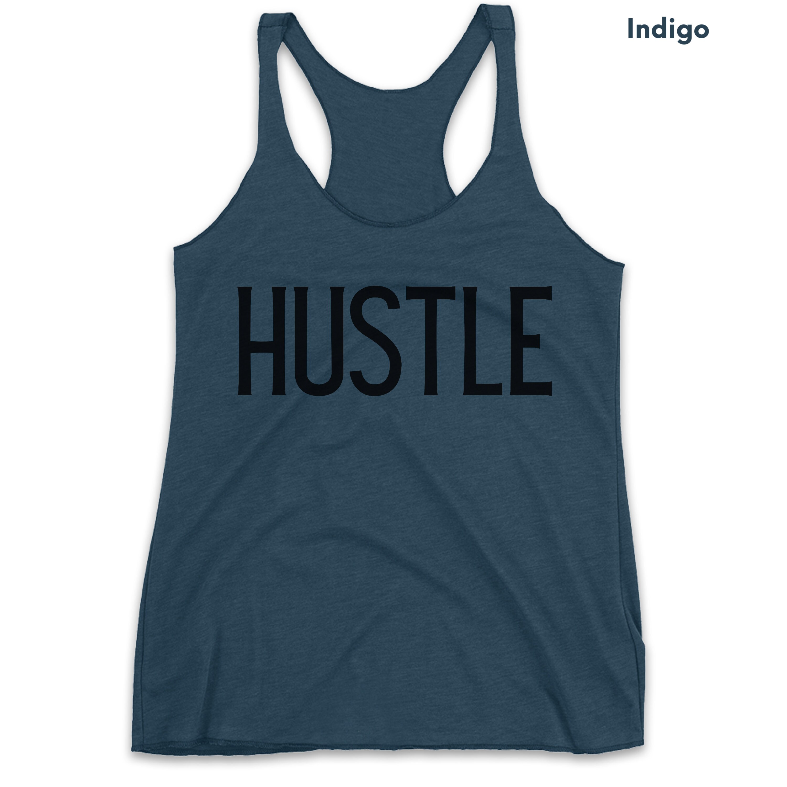 Hustle Women's Racerback Tank Workout Tank Top Muscle Etsy España
