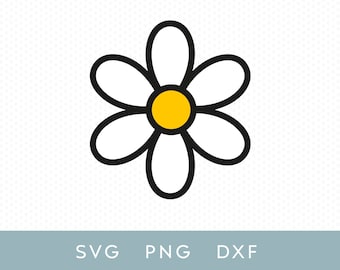 Daisy SVG / Clipart de flores de margarita / Descarga digital instantánea