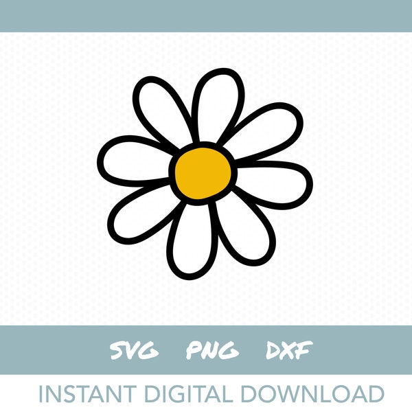Daisy SVG | Daisy flower clipart | Instant digital download