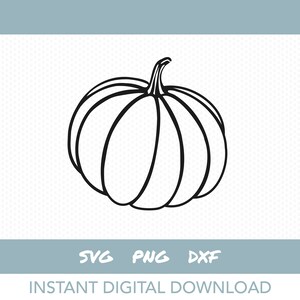 Pumpkin svg, Prosty jesienny clipart, Harvest Svg, Natychmiastowe pobieranie cyfrowe