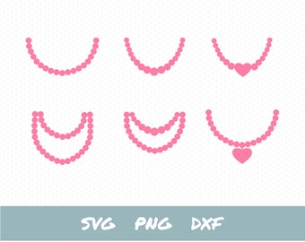 Necklace Svg Etsy