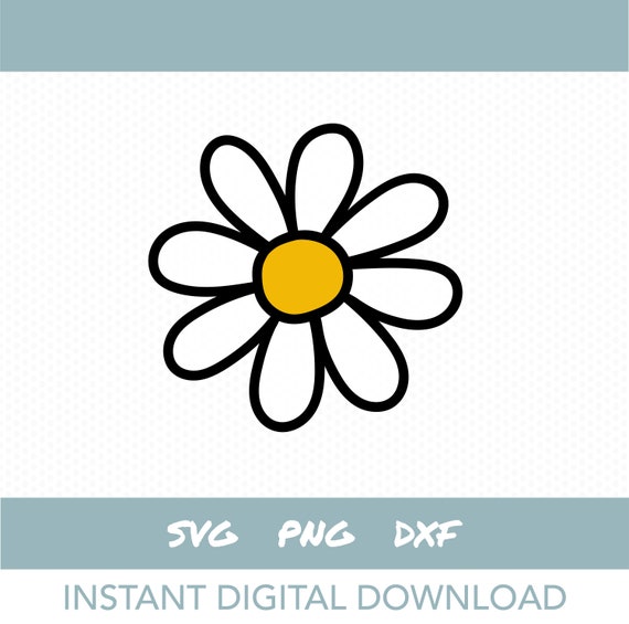 Daisy SVG Daisy Flower Clipart Instant Digital Download - Etsy