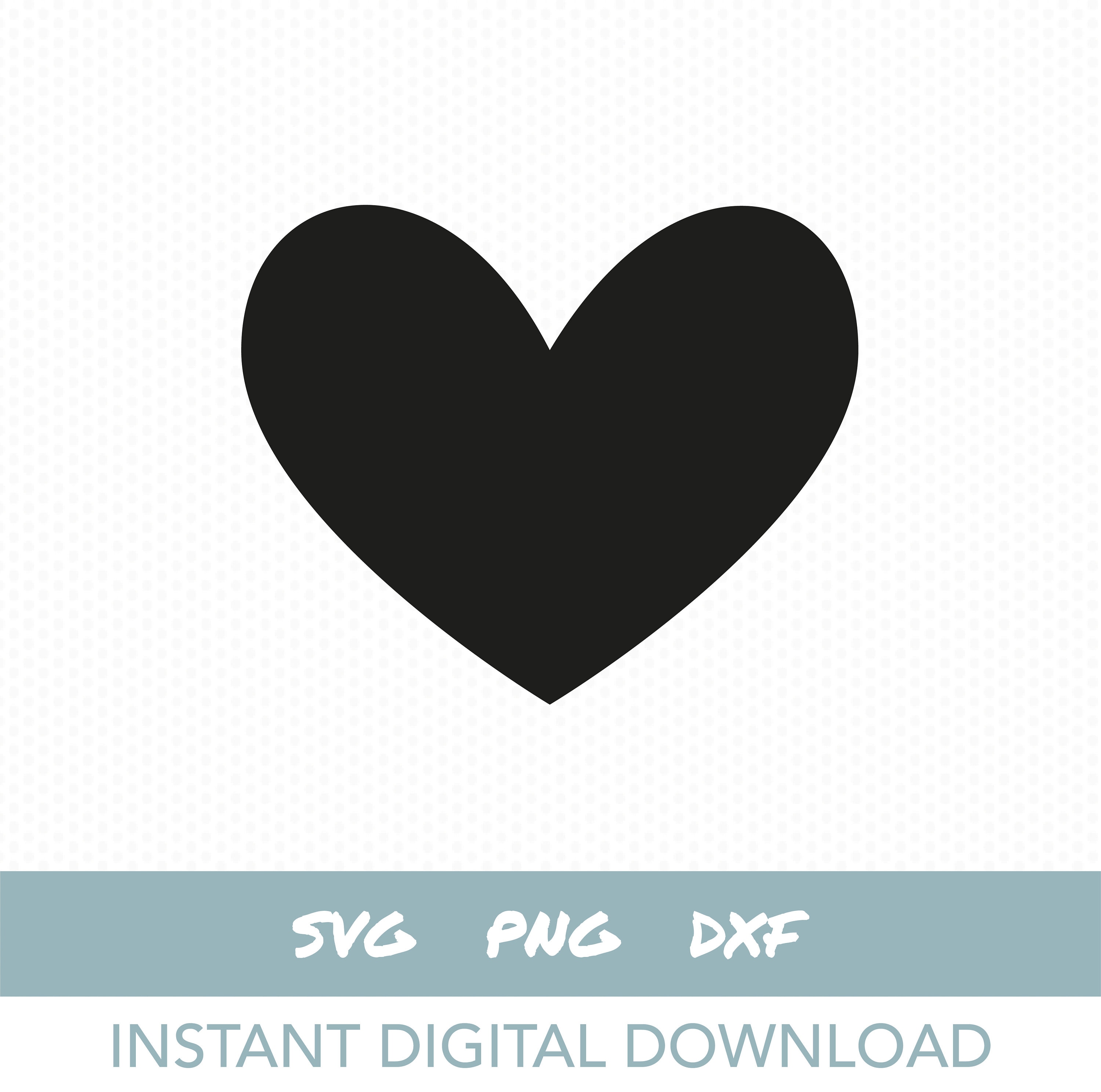 Heart svg Heart cut file Instant digital download | Etsy