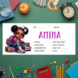 Back to School Envelopes | School Stationary | Personalized Envelopes for School | Student Organization | School Truck | School Supplies