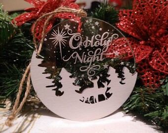 O Holy Night Christmas Ornament, Christmas gift, Christmas tree ornament