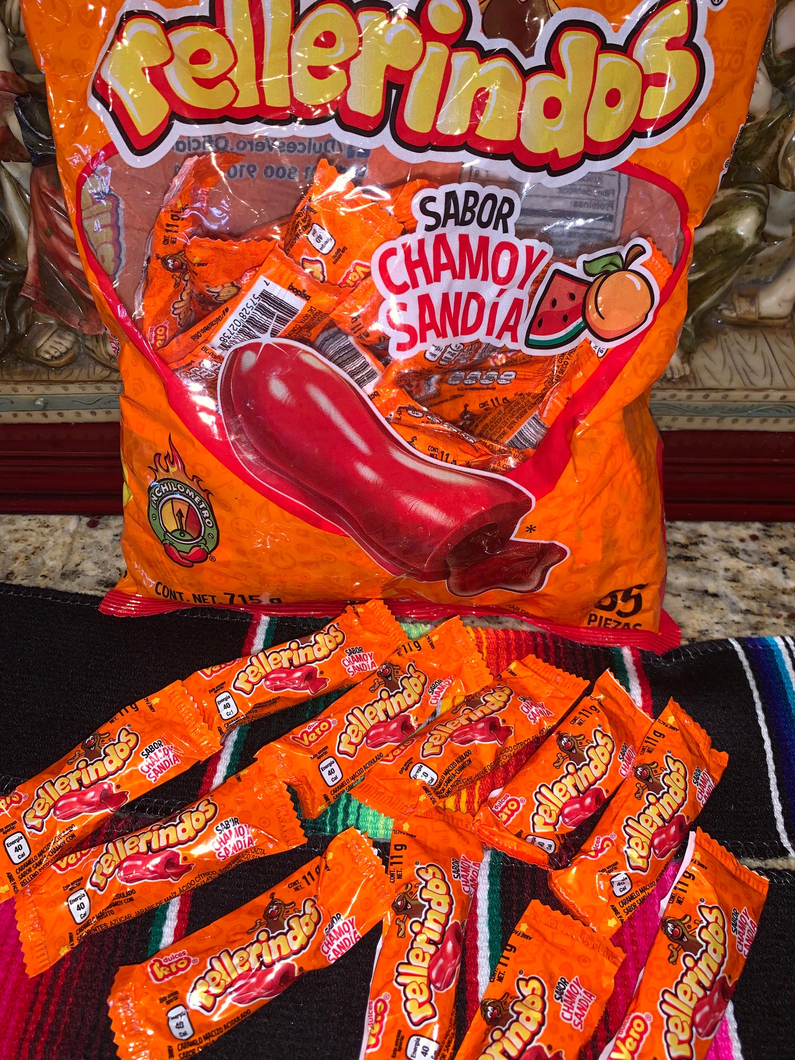 Mexican Candy Watermelon Flavored Chamoy Filled Candy Etsy