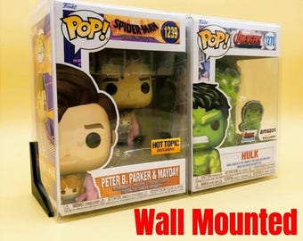 Funko Pop Display | Wall Mounted Holder for 4", 6", 10" Pops