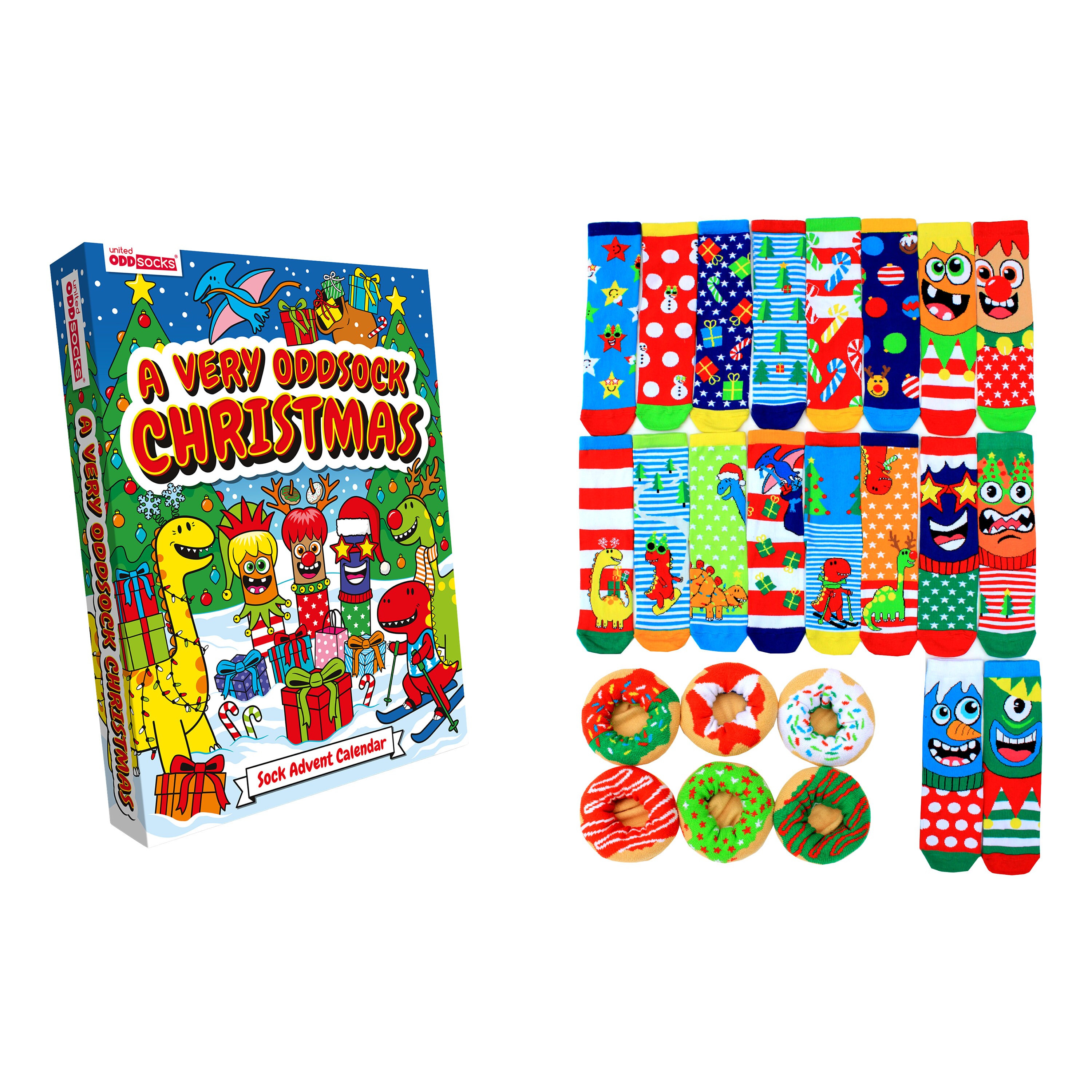 Kids Christmas Sock Advent Calendar, Twenty-four Day Advent Calendar,  Childrens Socks Advent Calendar, Twenty-four Odd Socks - Etsy
