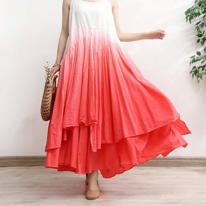 Women Linen Dress Linen slip dress Strap dress with Adjustable Straps Summer Casual Dress linen Dress for Women