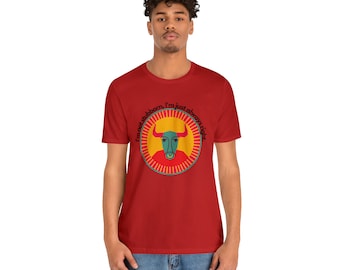 Taurus Bull Design camiseta - Camiseta del zodiaco de la tierra - Camiseta de astrología unisex - Idea de regalo de cumpleaños - Camiseta de manga corta del zodiaco - Regalo para él o ella