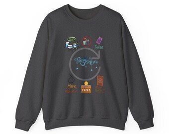 Camicia Ramadan Kareem, Felpa in modalità Ramadan, Camicia Ramadan per la famiglia, Camicia Ramadan Mubarak, Camicia musulmana, Felpa Eid Mubarak, Muslimah