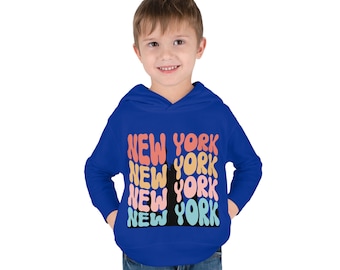 New York Toddler Pullover Fleece Hoodie - I love New York Hoodie - Toddler New York Hoodie - Statue of Liberty Hoodie - Big Apple Hoodie
