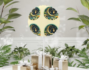 Eid Mubarak Specialty Mylar Balloons 11" - Eid Celebration Balloons - Eid Decorations - Eid Gift Ideas - Eid Festive Balloons - Eid Gifts