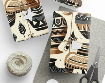 Ancient Art and Pottery Wrapping Papers - Ancient Palestinian Pottery Wrapping Paper - Palestine Wrapping Paper - Gift Wrap - Eid Gift