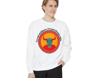 Sudadera de diseño Taurus Bull - Zodiaco de la Tierra - Camisa de astrología de lujo - Idea de regalo de cumpleaños - Sudadera unisex Horóscopo - Regalo de cumpleaños