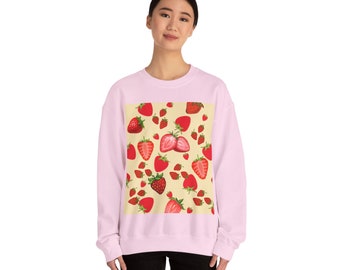 Sudadera de fresa Kawaii, sudadera con núcleo de Strawberry Cottage, sudadera Berry Lover, sudadera con estampado de fresa, cumpleaños de fresa