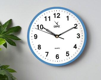 PVC Wall Clock Watercolor Green Flowers Leaves I Modern Wall Clock Silent Non-Ticking Battery Operated Home Office Decor 10 Inch Made in USA PVC Wall Clock Watercolor Green Flowers Leaves I Modern Wall Clock Silent Non-Ticking Battery Operated Home Office Decor 10 Inch Made in USA