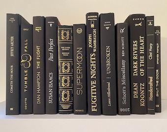 Black with Gold/Silver Book Bundles - Decorative Books for Decor
